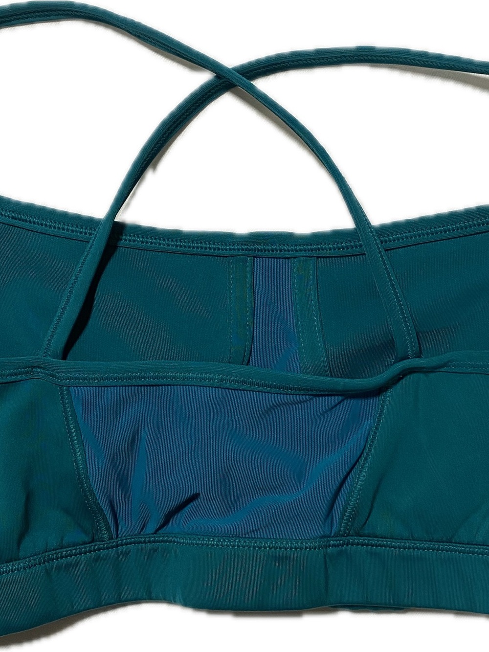 adidas Teal Green Cross-Back Sports Bra - Picture 2 of 5